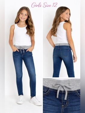 JUSTICE girls chic style fashion  slim super skinny jeans/size 12
